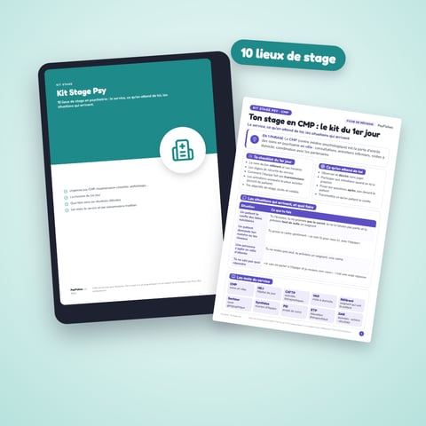 Le Kit Stage Psy : 10 lieux de stage en psychiatrie