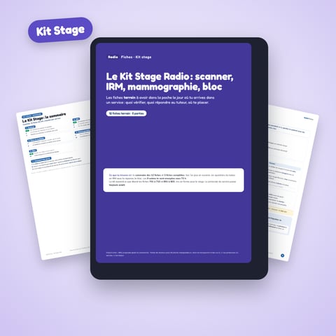 Le Kit Stage Radio : scanner, IRM, mammographie, bloc