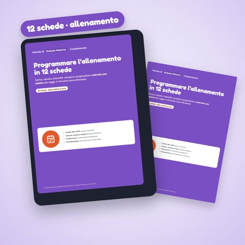 Programmare l'allenamento in 12 schede