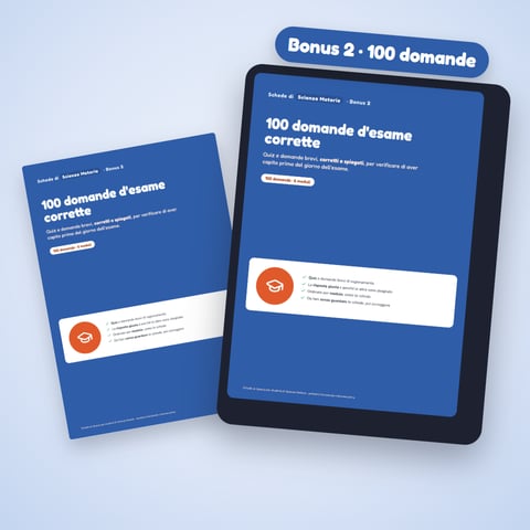 100 domande d'esame corrette