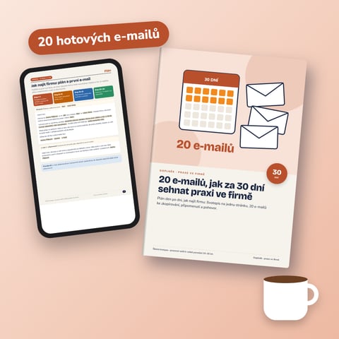 20 e-mailů, jak za 30 dní sehnat praxi ve firmě