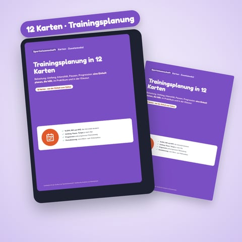 Trainingsplanung in 12 Karten