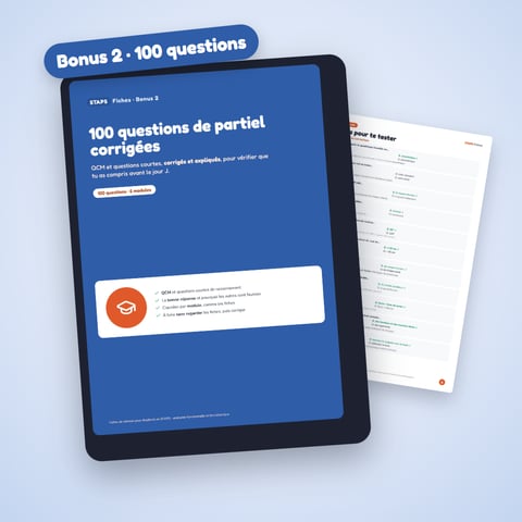 100 questions de partiel corrigées