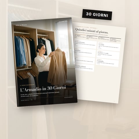 L'Armadio in 30 Giorni — svuota, tieni, completa