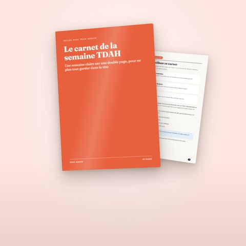 Le carnet de la semaine TDAH