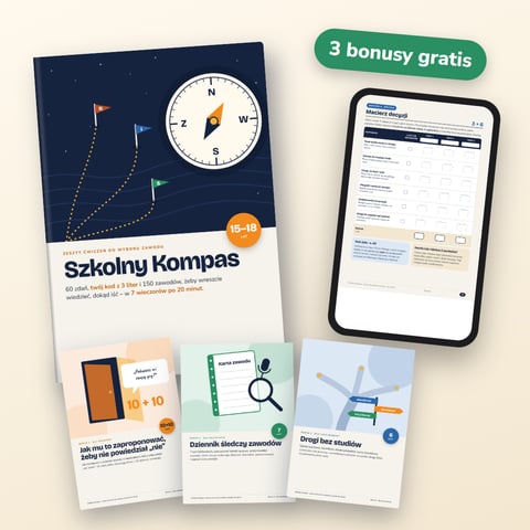 Szkolny Kompas – zeszyt ćwiczeń do wyboru zawodu dla nastolatków 15–18 lat