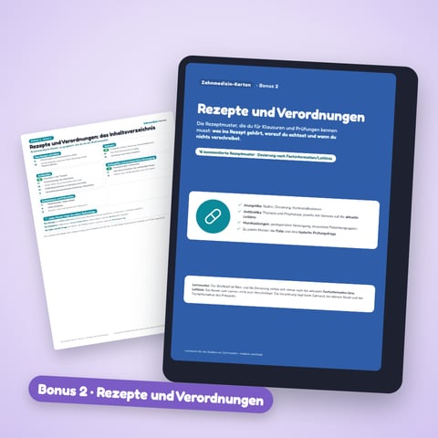 Bonus 2 — Rezepte und Verordnungen