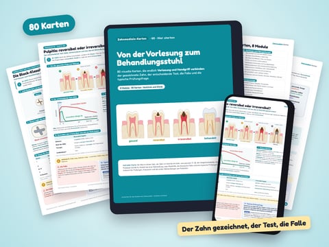 Zahnmedizin-Karten — 80 Lernkarten Zahnmedizin